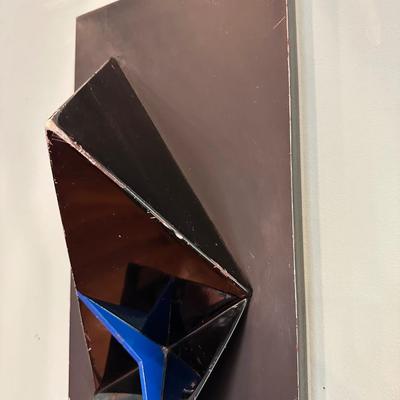 Painted Steel Wall Sculpture