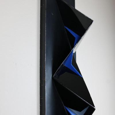 Painted Steel Wall Sculpture