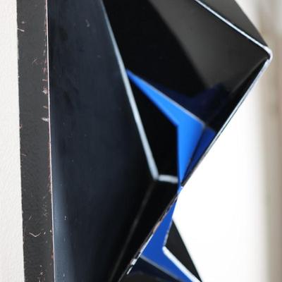 Painted Steel Wall Sculpture
