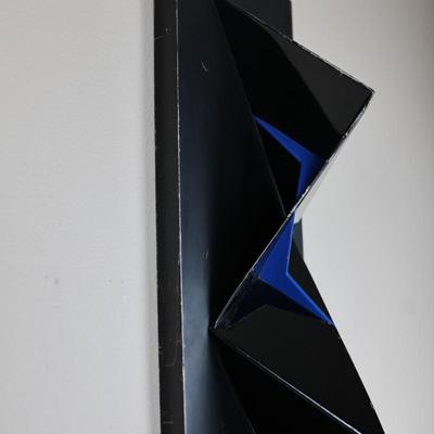 Painted Steel Wall Sculpture