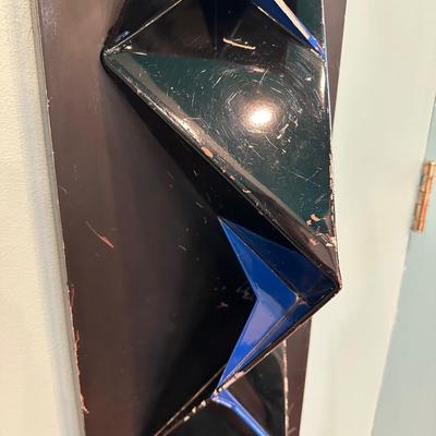 Painted Steel Wall Sculpture