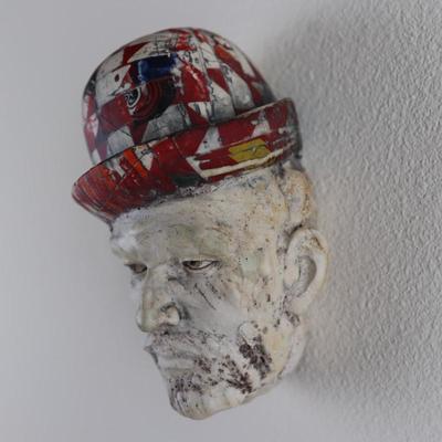 Sculpture of a Man in a Hat