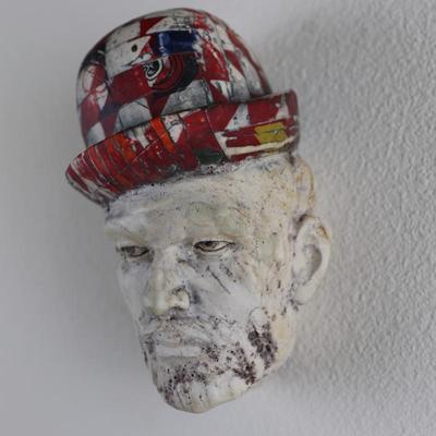Sculpture of a Man in a Hat