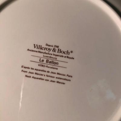 LOT 258D: Villeroy & Boch Le Balloon Jean Mercier Watercolor Dish Set