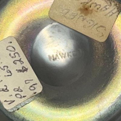 Antique Iridescent Signed Steuben/Hawkes Verre De Soie Perfume Atomizer 5-1/2" Tall w/Silver Stopper as Pictured. (No Damage but May...