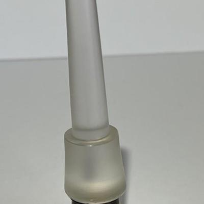 Antique Iridescent Signed Steuben/Hawkes Verre De Soie Perfume Atomizer 5-1/2" Tall w/Silver Stopper as Pictured. (No Damage but May...
