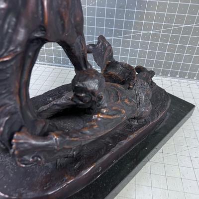 "WICKED PONY" by Fredrick Remington Bronze Sculpture 21" tall