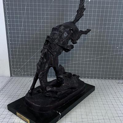 "WICKED PONY" by Fredrick Remington Bronze Sculpture 21" tall