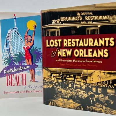 Ponchartrain Beach / Lost Restaurants of New Orleans ~ Pair (2) New Orleans Books