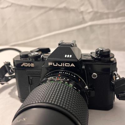 Fujica AX-3 Film Camera and Accessories (PB-DZ)
