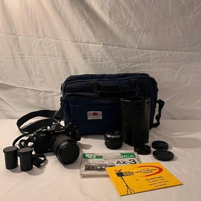 Fujica AX-3 Film Camera and Accessories (PB-DZ)