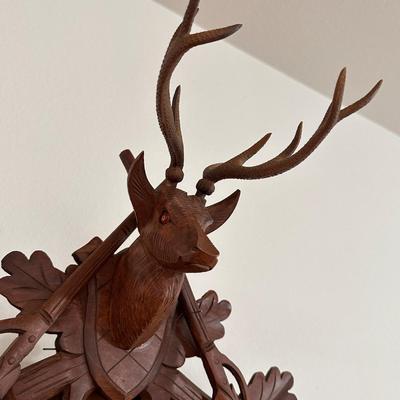 CUENDET ~ Wood â€œHunters Musical Cuckoo Clock ~*Read Details