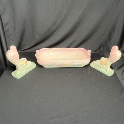 Hull Open rose or Camillia Console set
