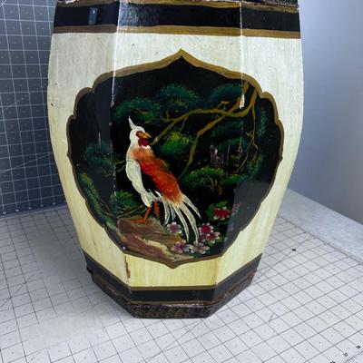 Hand Painted ANTIQUE Asian Box COOL!!!! 