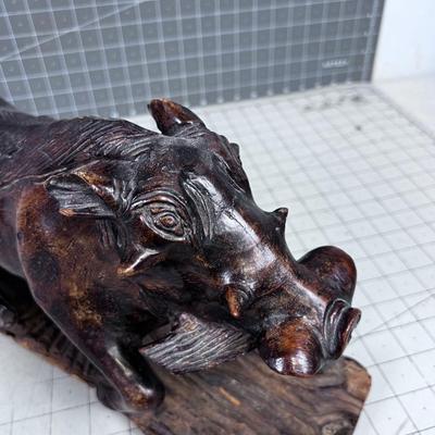 Hand Carved WART HOG, WOW! 