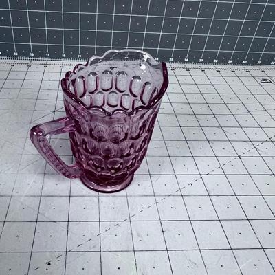 Pink Depression Glass Creamer