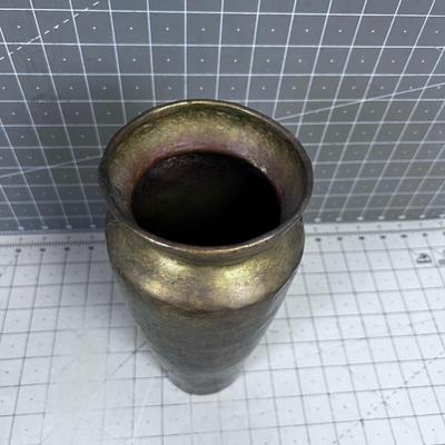 Hand Crafted Hammered Vase BRASS 