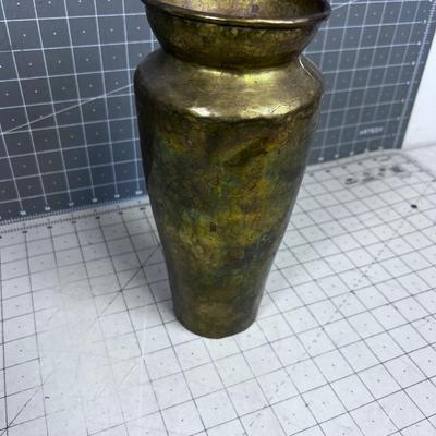 Hand Crafted Hammered Vase BRASS 