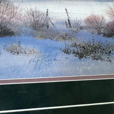 Limited Edition Print Of MORNING CHORES by Kirk Randle Park City Dairy Frame