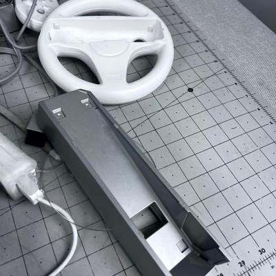 Wii Controller with Paddles and Cords
