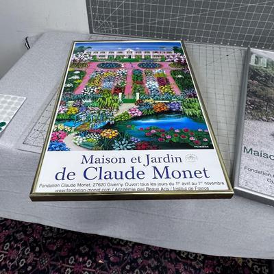 2 Claude Monet Posters, French, Framed