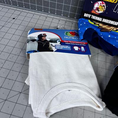 3 Sets of Boys Thermos Pants and Tops NEW 