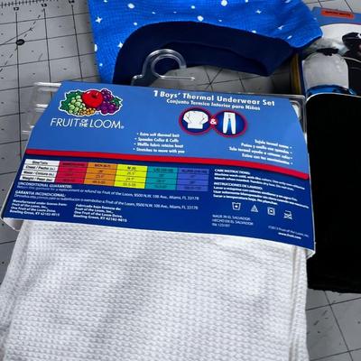3 Sets of Boys Thermos Pants and Tops NEW 