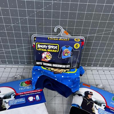 3 Sets of Boys Thermos Pants and Tops NEW 
