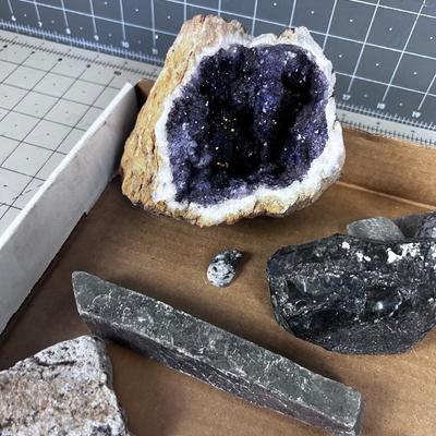 Rock Collection Including Large GEODE