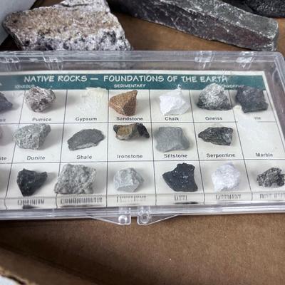 Rock Collection Including Large GEODE