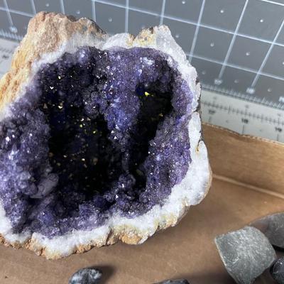 Rock Collection Including Large GEODE