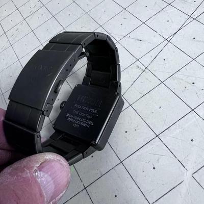 Nixon "The Quattro" Full Throttle Graphite Square Face Watch 