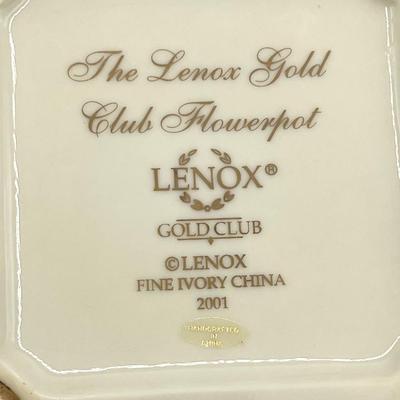 LENOX ~ The Lenox Gold Club Footed Flowerpot