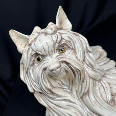 Vintage Kay Finch California Pottery Ceramic Shih Tzu Dog #837 Statue Figurine