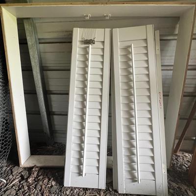 Window frame and shutters