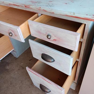 Solid wood student desk