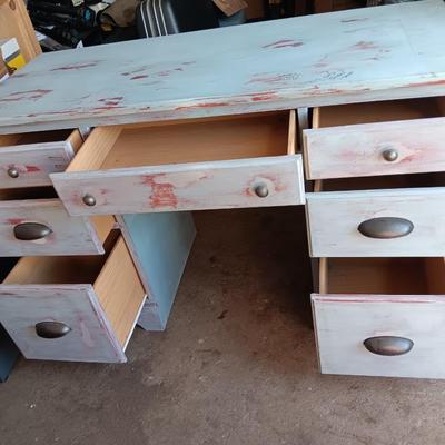 Solid wood student desk