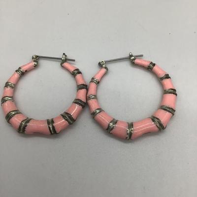 Light pink small hoop Earrings