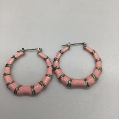 Light pink small hoop Earrings