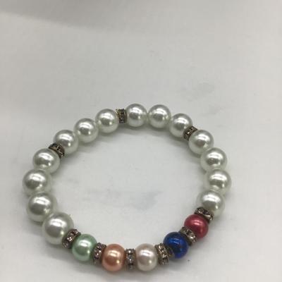 Pearl like design charm Bracelet