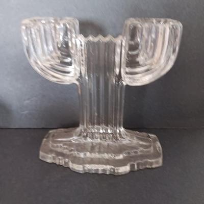 Vintage glassware - 5 bowls and 8 candle stick holders