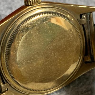 1960s Rolex Oyster Perpetual Watch 18k Gold In Original Box