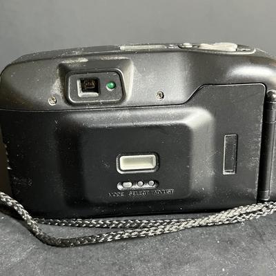 LOT 292: Collection of Film Cameras w/ Rechargeable Battery Charger - Pentax, Fuji & More