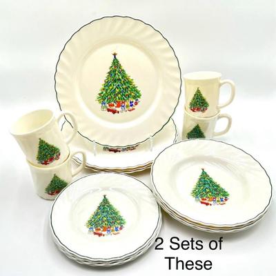 Noel 16 Piece Set Service For Four x 2 (For a Total Service for 8)