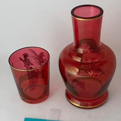 Mary Gregory Westmoreland Tumble up Set