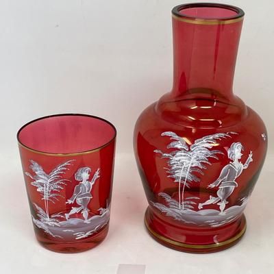 Mary Gregory Westmoreland Tumble up Set