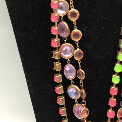 Bright colored fashion Necklace