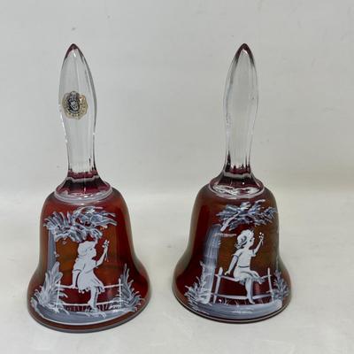 Mary Gregory Cranberry bells
