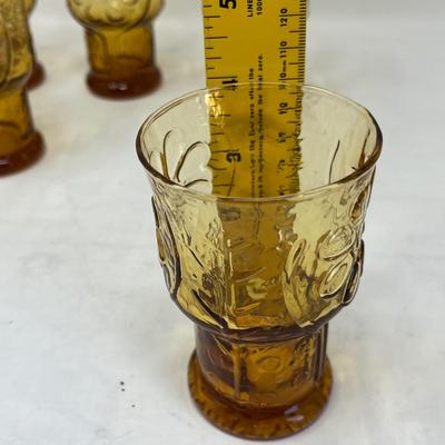 Anchor Hocking Floral juice glasses