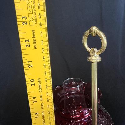 Two light Antique Brass lamp